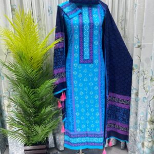 প্রিমিয়াম ব্লক প্রিন্ট থ্রিপিস