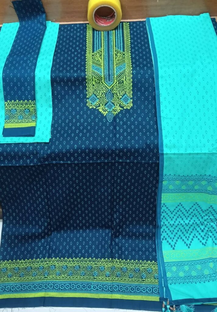 premium block print dress
